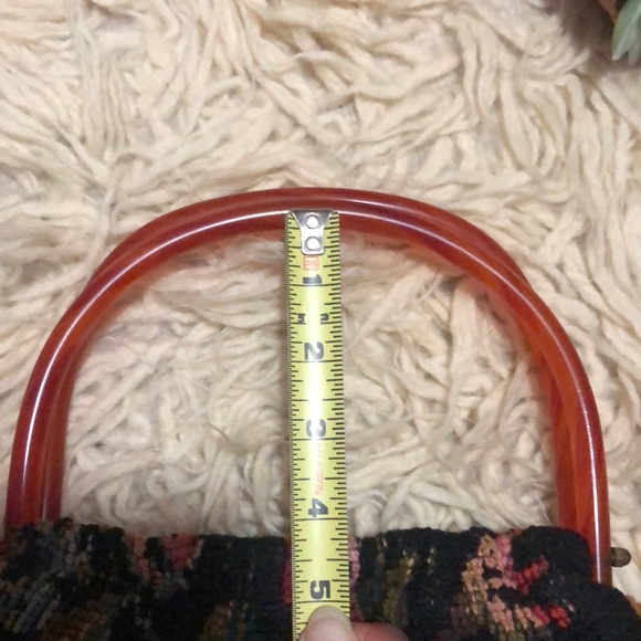 Gorgeous Vintage NeedlePoint Bag-EUC-12x7x3-Black - Picture 3 of 16